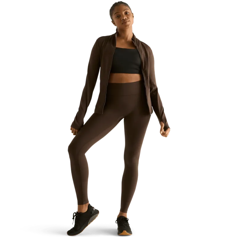 Hög midja matta tights 28" för kvinnor